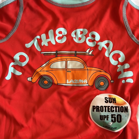 Laguna Boys 2Pc VW Bug To The Beach Boys Swim Set Size 2T NWT - Picture 5 of 17